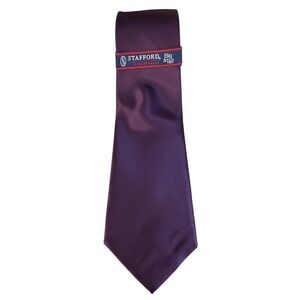Stafford Big & Tall Purple‎ Silk Stain Resistant Necktie Tie